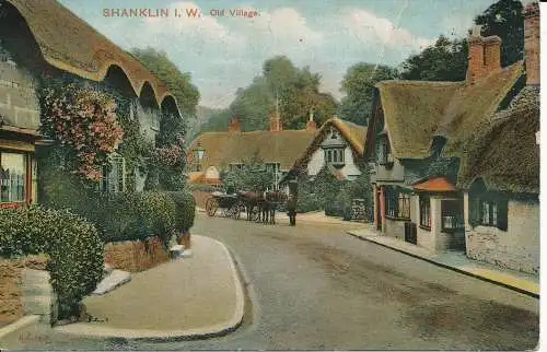PC03630 Shanklin. I.W. Altes Dorf. Pfau. 1908