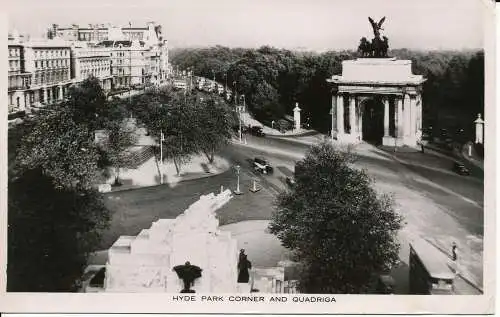 PC03977 Hyde Park Corner und Quadriga. 1950. Tuck. RP