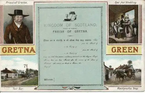 PC02232 Gretna Green. Multi-View. Lochinvar Postkarte