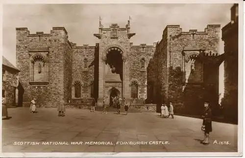 PC03973 Scottish National War Memorial. Edinburgh. Valentine A.1675. 1936. RP