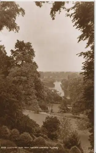 PC01644 Richmond. Blick von den Terrassengärten. Richter 2556