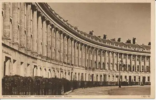 PC02318 Bad. Royal Crescent. Architekt John Wood Junior