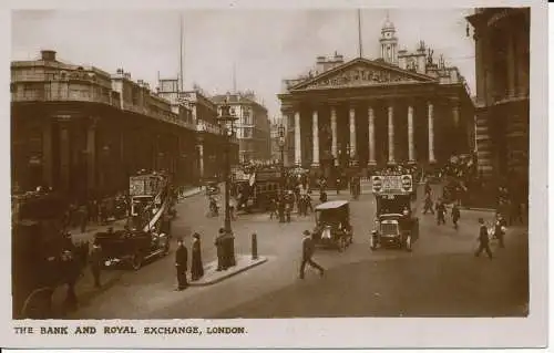 PC03955 Bank und königliche Börse. London. RP