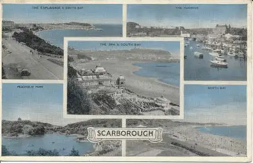 PC02238 Scarborough. Multi View. 1955. E.T.W. Dennis und Söhne