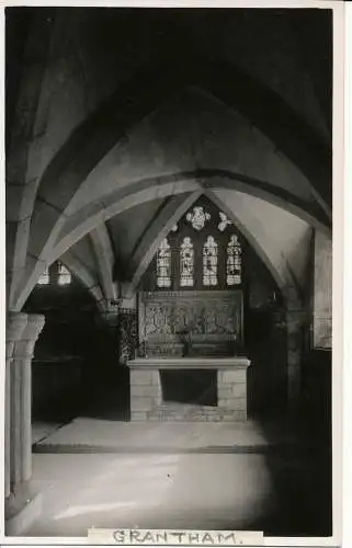 PC03784 Krypta und mittelalterlicher Altar. Kirche St. Wulframs. Grantham