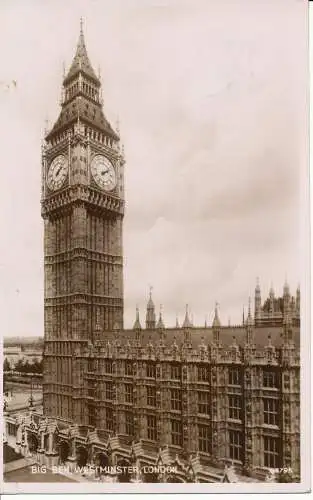 PC04046 Big Ben. Westminster. London. 1950. Valentinstag. RP