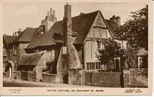 PC03819 Milton Cottage. Nr. Chalfont. St. Peter. 1932. RP