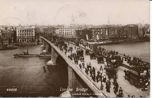 PC03904 London Bridge. 1908. Valentine 44866. RP