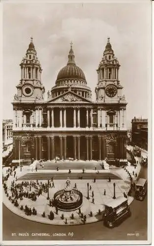 PC03980 St. Pauls Kathedrale. London. Valentine 85595. 1939. RP