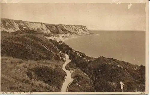 PC02254 Folkestone. Der Warren. 1936. Photochrom Co