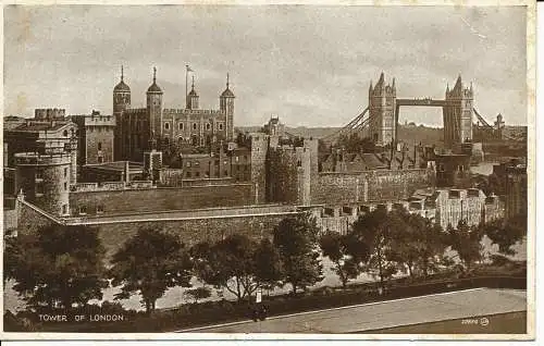 PC04366 Tower of London. Valentinstag 20854. 1933