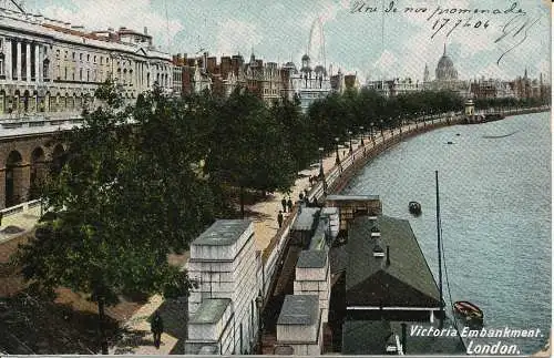 PC04236 Victoria Embankment. London. 1904