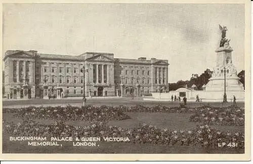 PC04386 Buckingham Palace. QV Memorial. London. Lansdowne