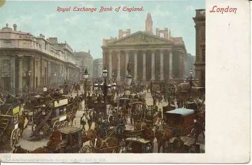 PC04312 Royal Exchange. Bank of England. London