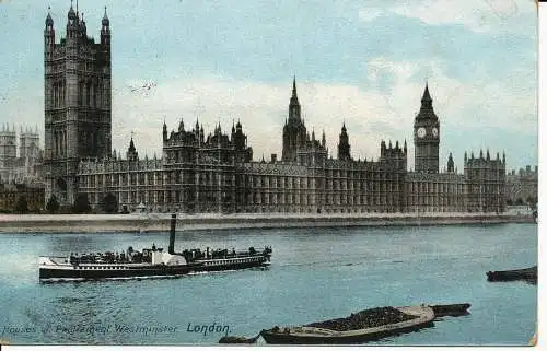 PC04127 Häuser des Parlaments. Westminster. London. 1907