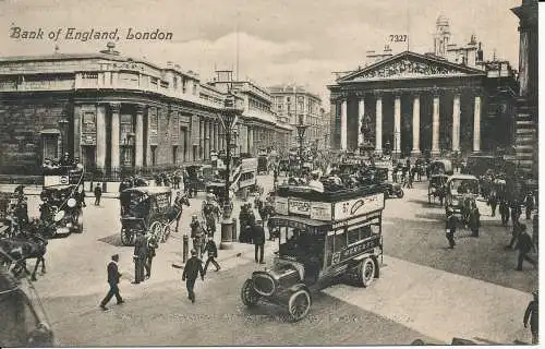 PC04212 Bank of England. London. Valentine 7327