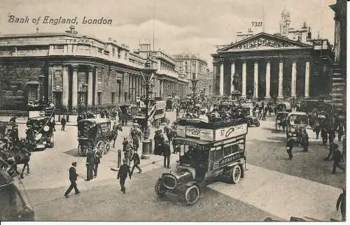 PC04212 Bank of England. London. Valentine 7327