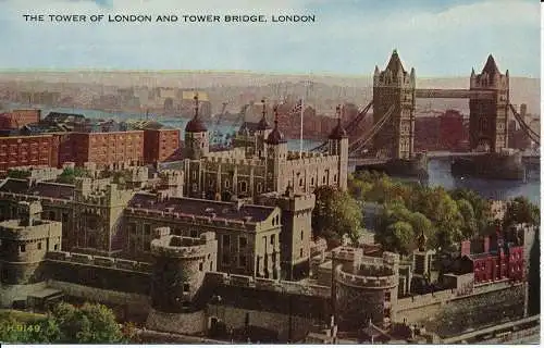 PC04372 Tower of London. Turmbrücke. London. Valentine H.9149