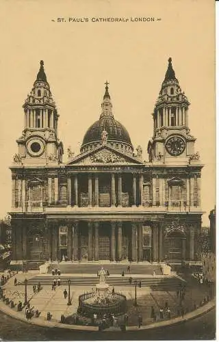 PC05431 St. Pauls Kathedrale. London. 1913