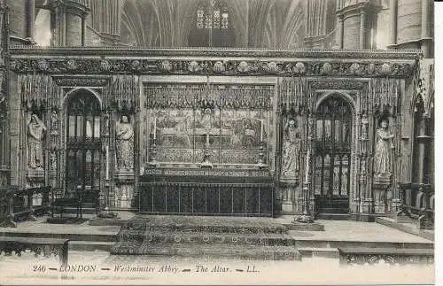 PC04093 London. Westminster Abbey. Altar. LL 246