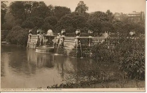 PC04243 London. Kensington Gardens. Brunnen. Photochrom Co 43463