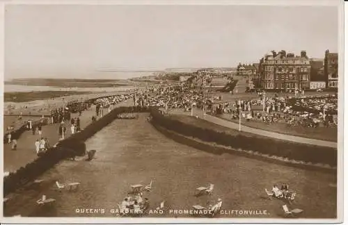 PC05007 Queens Gärten und Promenade. Cliftonville. RP