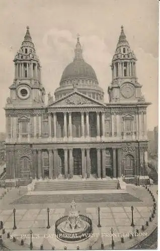 PC05861 St. Pauls Kathedrale. Westfront. London