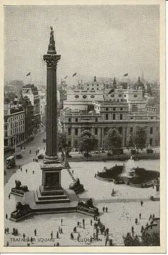 PC04273 Trafalgar Square. London. D.F. und S. Postkarte