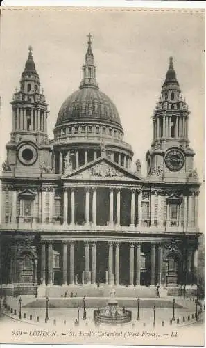 PC04124 London. St. Pauls Kathedrale. LL 259