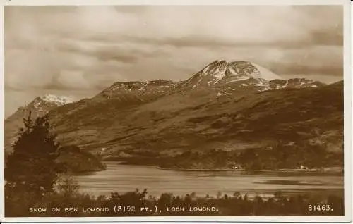 PC05353 Schnee auf Ben Lomond. Loch Lomond. Valentinstag. RP