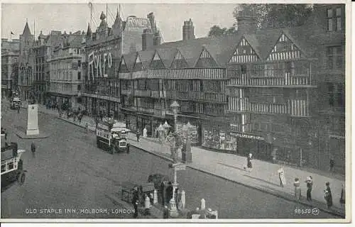 PC05512 Old Staple Inn. Holborn. London. Valentine 98650