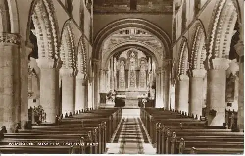 PC04934 Wimborne Minster. Blick nach Osten. 1960. RP