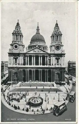 PC04229 St. Pauls Kathedrale. London. Valentine 85595. 1933