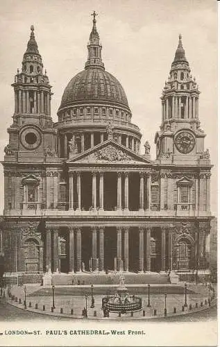 PC05427 London. St. Pauls Kathedrale. Westfront. Lesco Serie