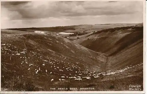 PC05379 The Devils Dyke. Brighton. A.W.W. RP