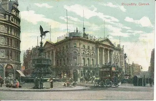 PC05448 Piccadilly Circus. London. Postkarte