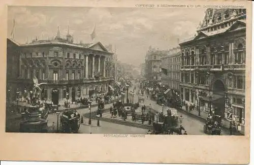 PC05894 Piccadilly Circus. S. Hildesheimer Postkarte