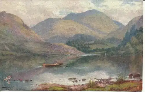 PC05267 Ullswater. Blick auf Vögel. 1953. Tuck. Öle