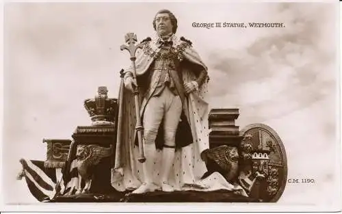 PC04935 George III Statue. Weymouth. Sunray Serie. RP