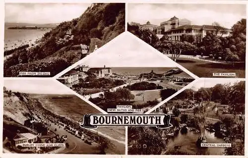 PC05054 Bournemouth. Multi View. Excel-Serie. 1939. RP