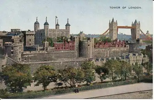 PC04299 Tower of London. Valentinstag 20854. 1954