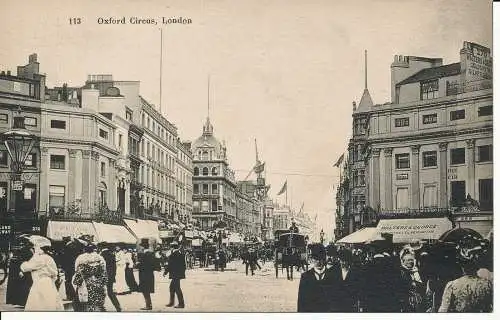 PC04200 Oxford Circus. London. Postkarte