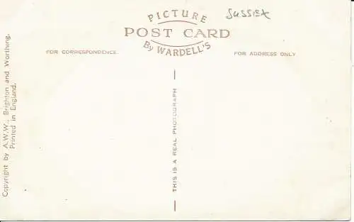 PC05165 Findon. Mit Chanctonbury-Ring. Von High. Salvington. Worthing. RP