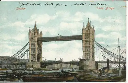 PC04235 London. Turmbrücke. 1906