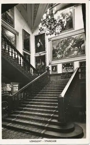 PC05200 Longleat. Treppe. Echtes Foto