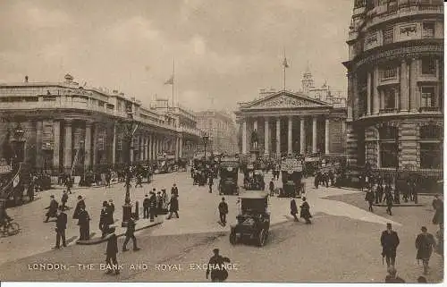 PC05618 London. Bank und königliche Börse