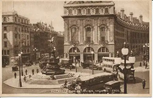 PC05687 Piccadilly Circus. London. Eros wird gezeigt