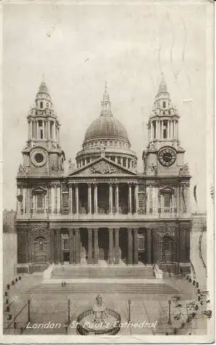 PC05429 London. St. Pauls Kathedrale. R.A. Postkarte. 1946