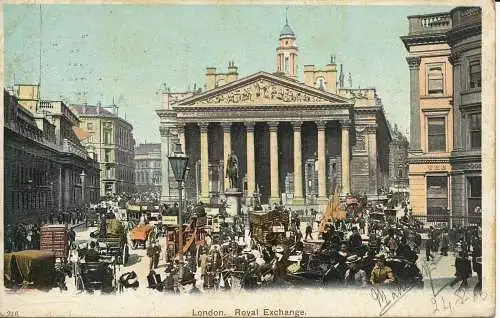 PC05712 London. Royal Exchange. 1906