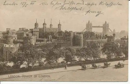 PC05702 London. Tower of London. J.J. Corbyn. 1911